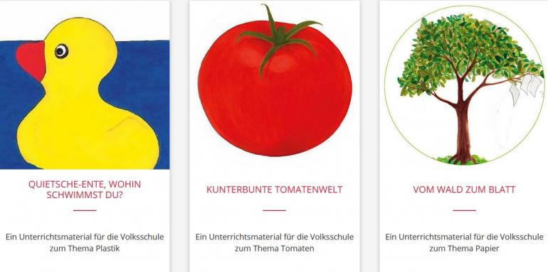 Tomaten | Plastik | Papier: Neue Unterrichtsmaterialien für Volksschulen entwickelt